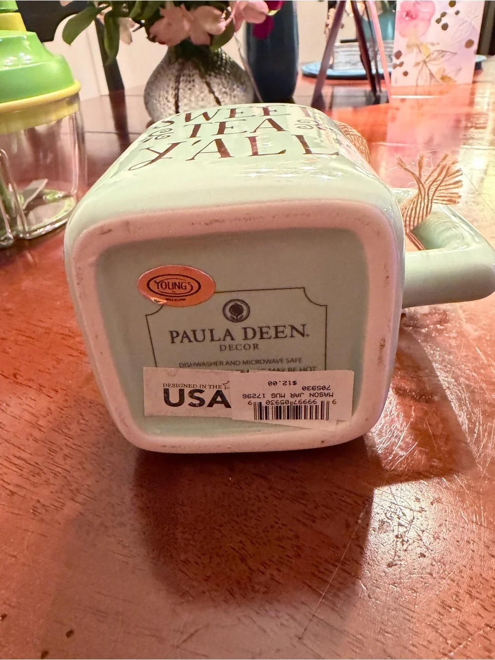 Sweet Tea Y'all Ceramic Mug - Mint Green